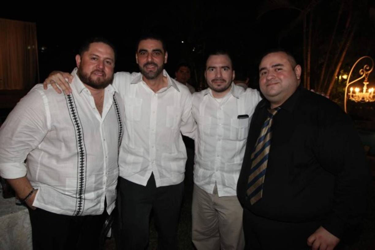 Robert Olivo, Bayron Del Papa, Raúl Williams y Douglas Navarro.