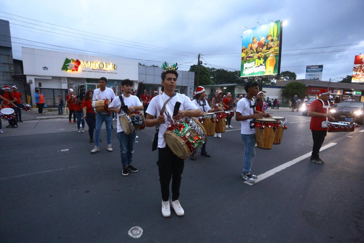 Mucha música y alegría se vivió esta tarde en San Pedro Sula.