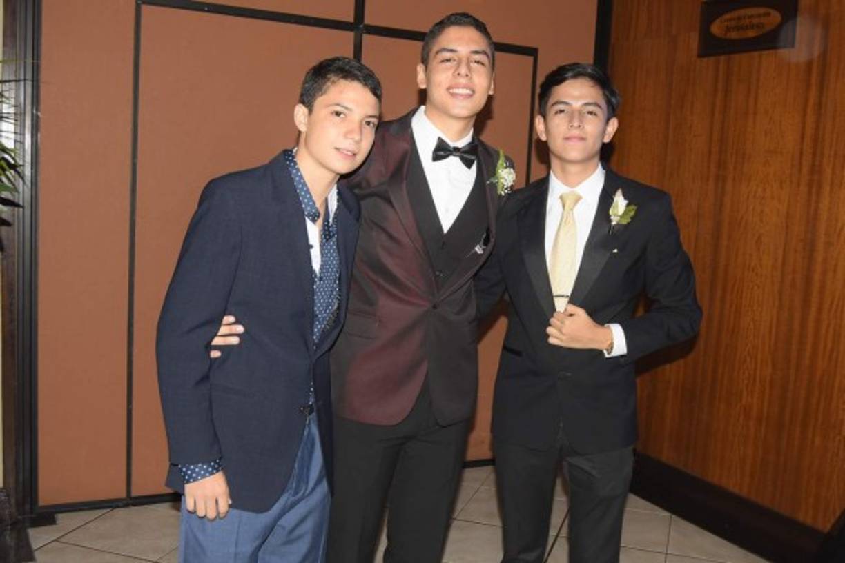 Josafat Zamora, Juan Valenzuela e Isaac García.