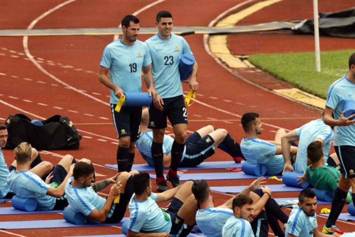 La selección australiana quedó lista para encarar el partido contra Honduras este viernes.