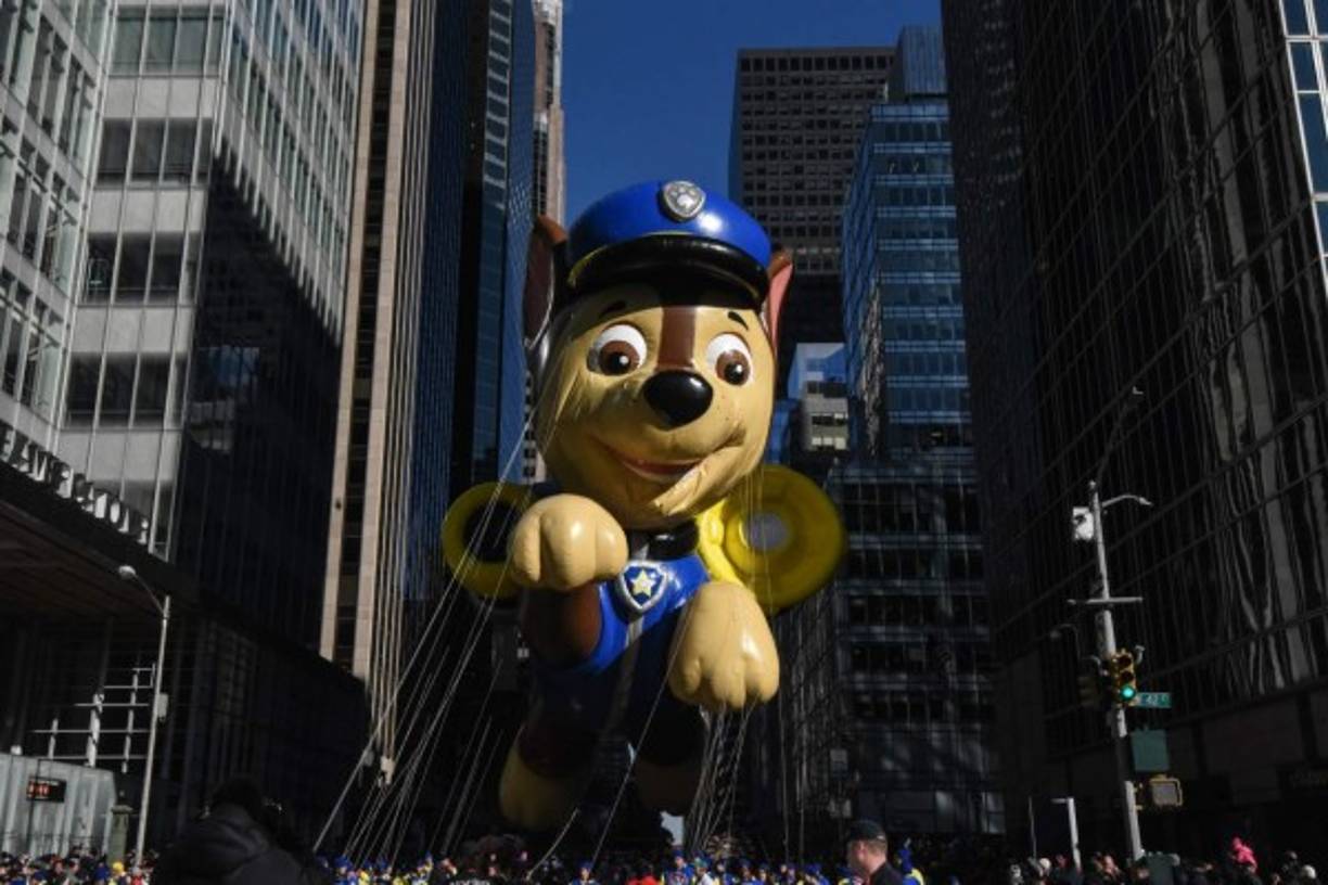 Chase de Paw Patrol fue otra de las atracciones del desfile.