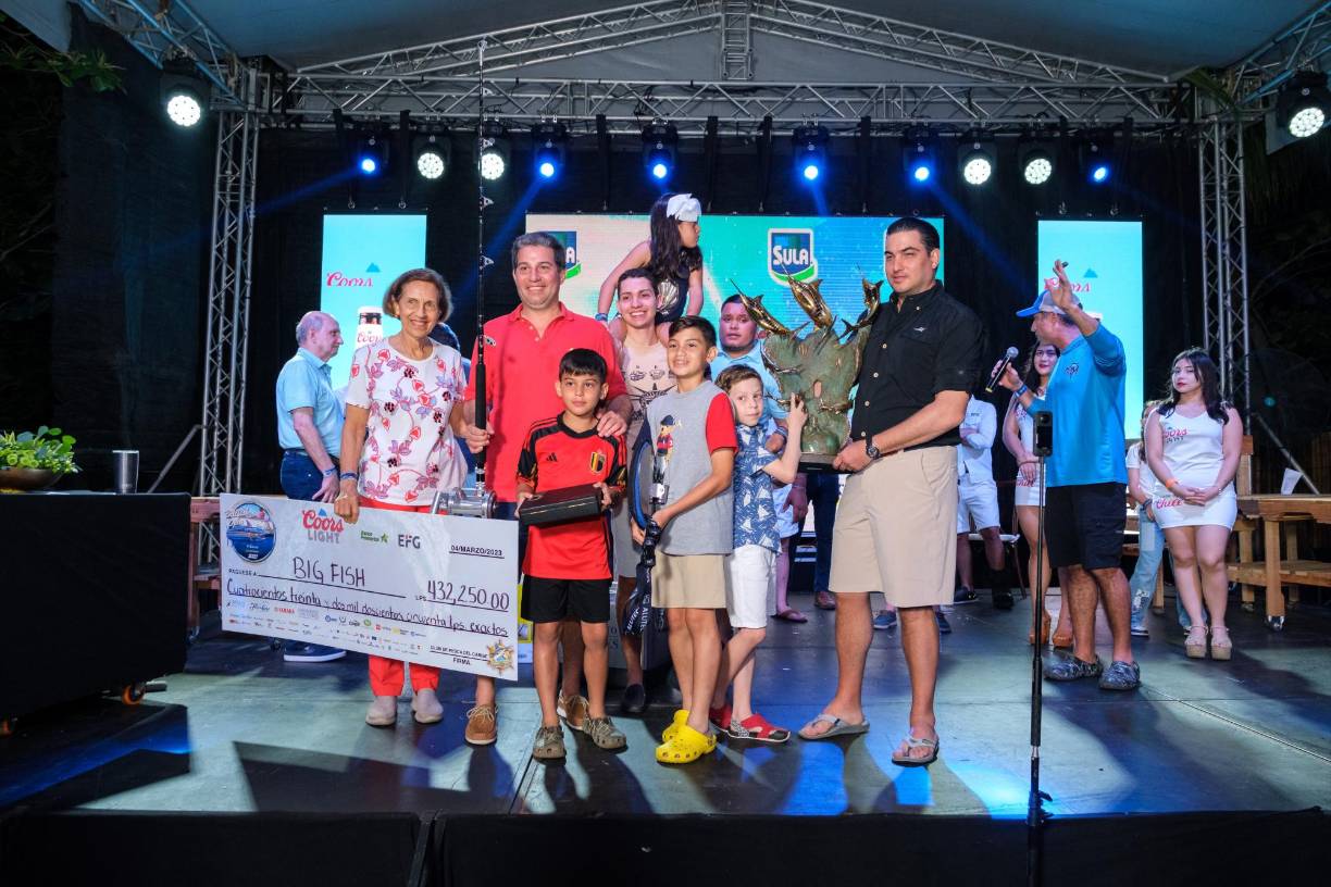 Ceremonia de premiación en el “Honduras International Billfish Open 2023”