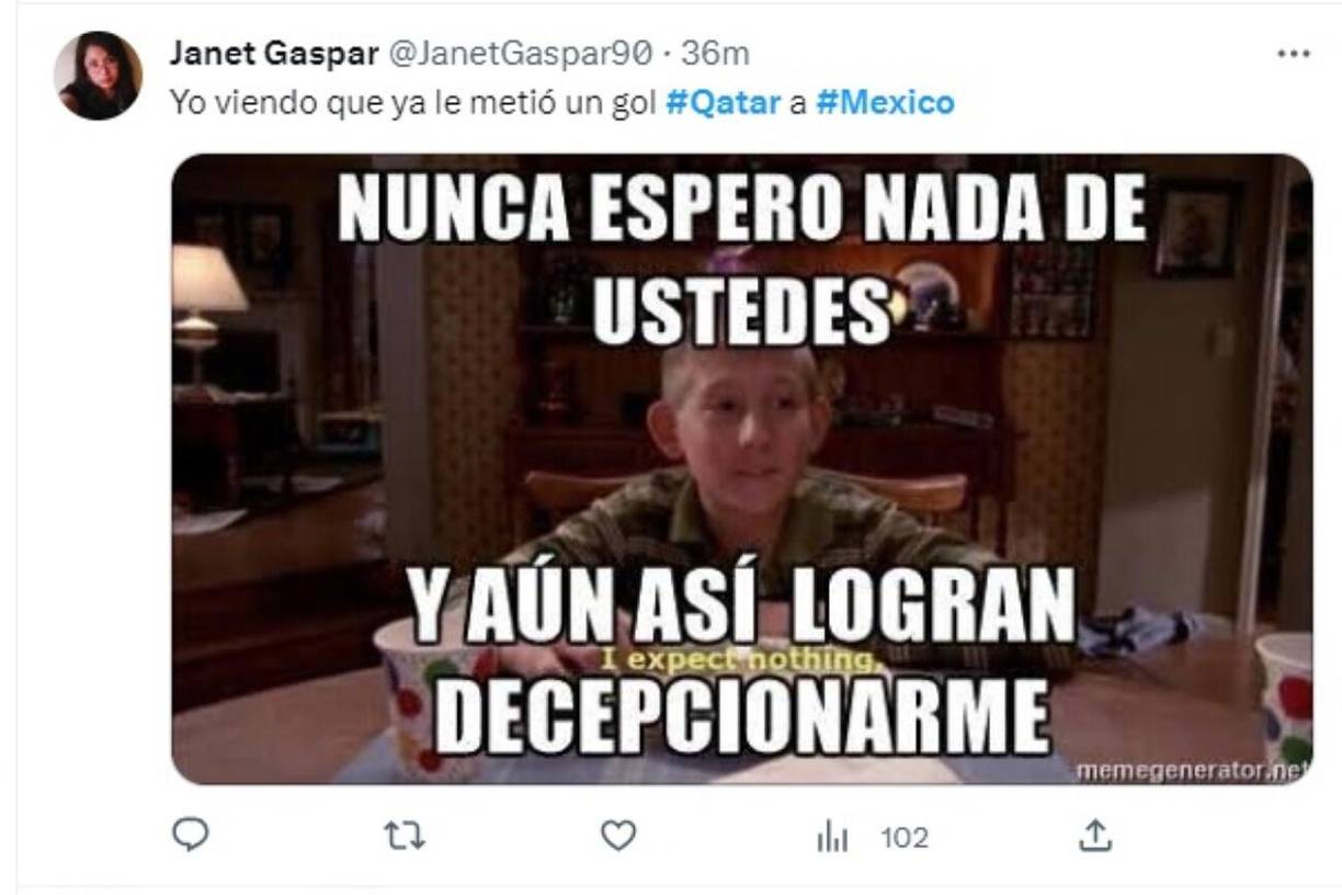 México es víctima de memes tras caer ante Qatar en la Copa Oro