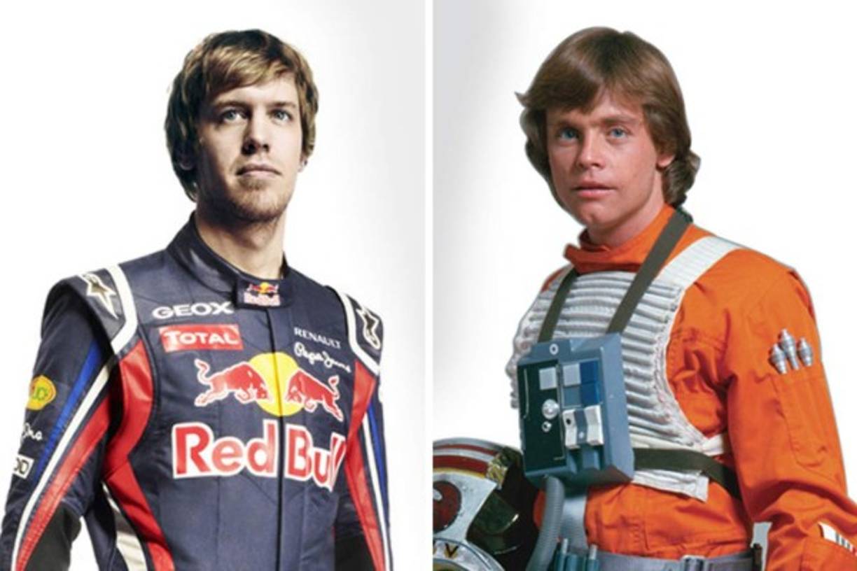 SEBASTIAN VETTEL / LUKE SKYWALKER. ¿Quién ganaría entre Vettel abordo de su Ferrari o Skywalker manejando su Ala-X?.