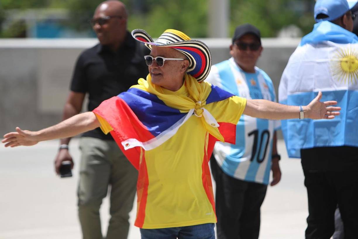 Este aficionado colombiano no se quiso perder el partido inaugural de la Copa América 2024.