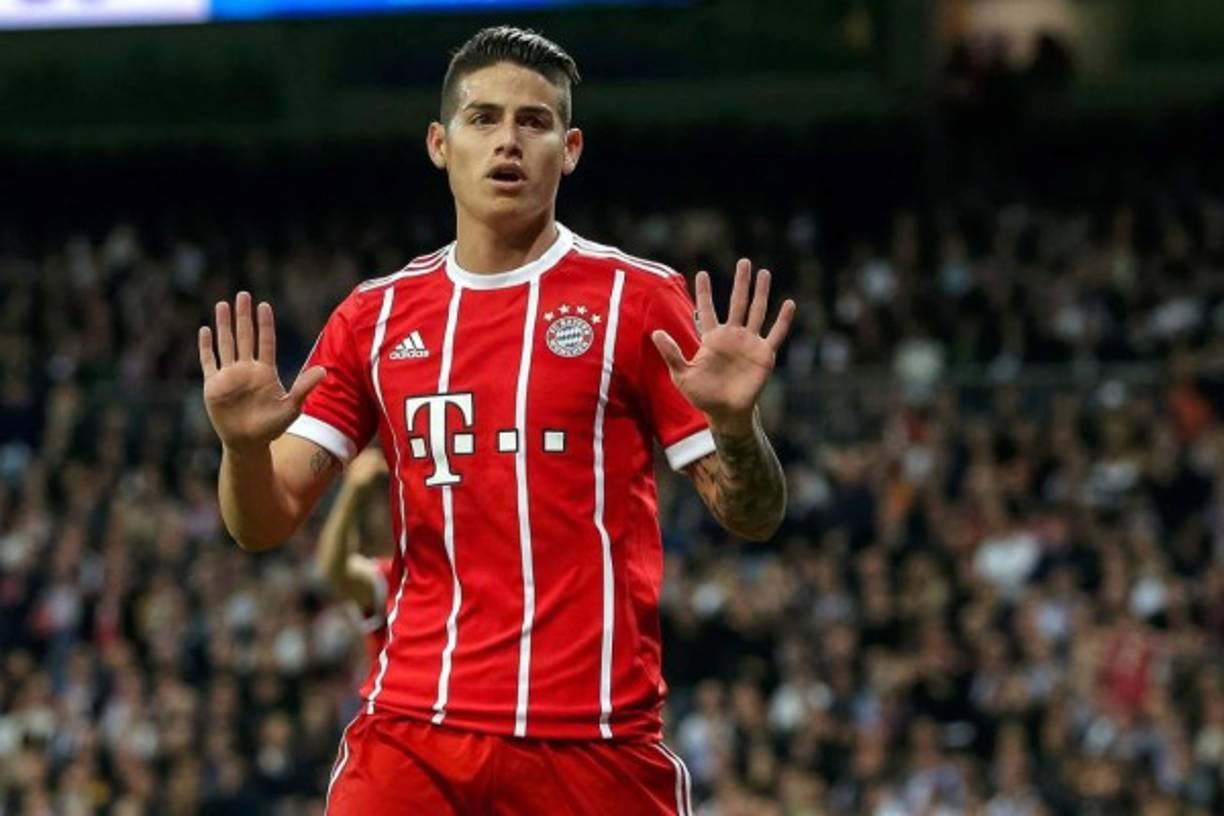 James Rodríguez quiere seguir en el Bayern Múnich, según Sky Sports. El centrocampista colombiano ha gustado en el Allianz Arena y por ello el conjunto bávaro estaría dispuesto a activar la claúsula de 42 millones para ficharlo definitivamente procedente del Real Madrid. Foto EFE