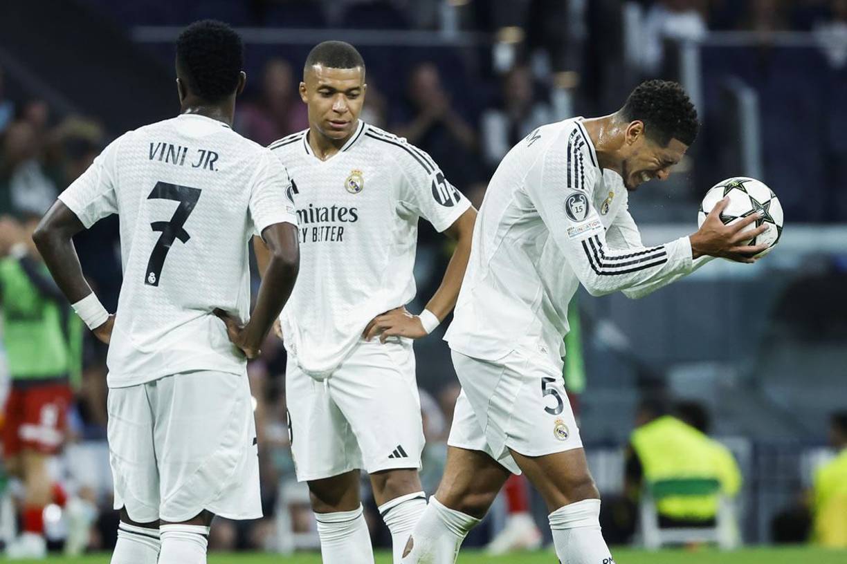 Real Madrid no la pasó bien en el partido, sobretodo en la primera parte. Así lo evidenciaban Bellingham, Mbappé y Vinicius.
