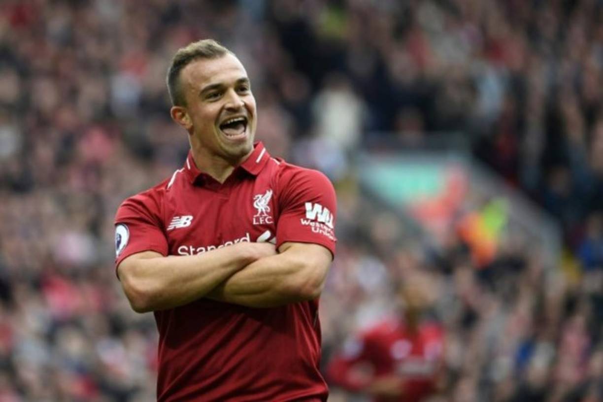 Xherdan Shaqiri: Medios ingleses informan que el Liverpool ha decidido poner a la venta al volante suizo que tuvo una gran Eurocopa con su selección. Foto AFP.