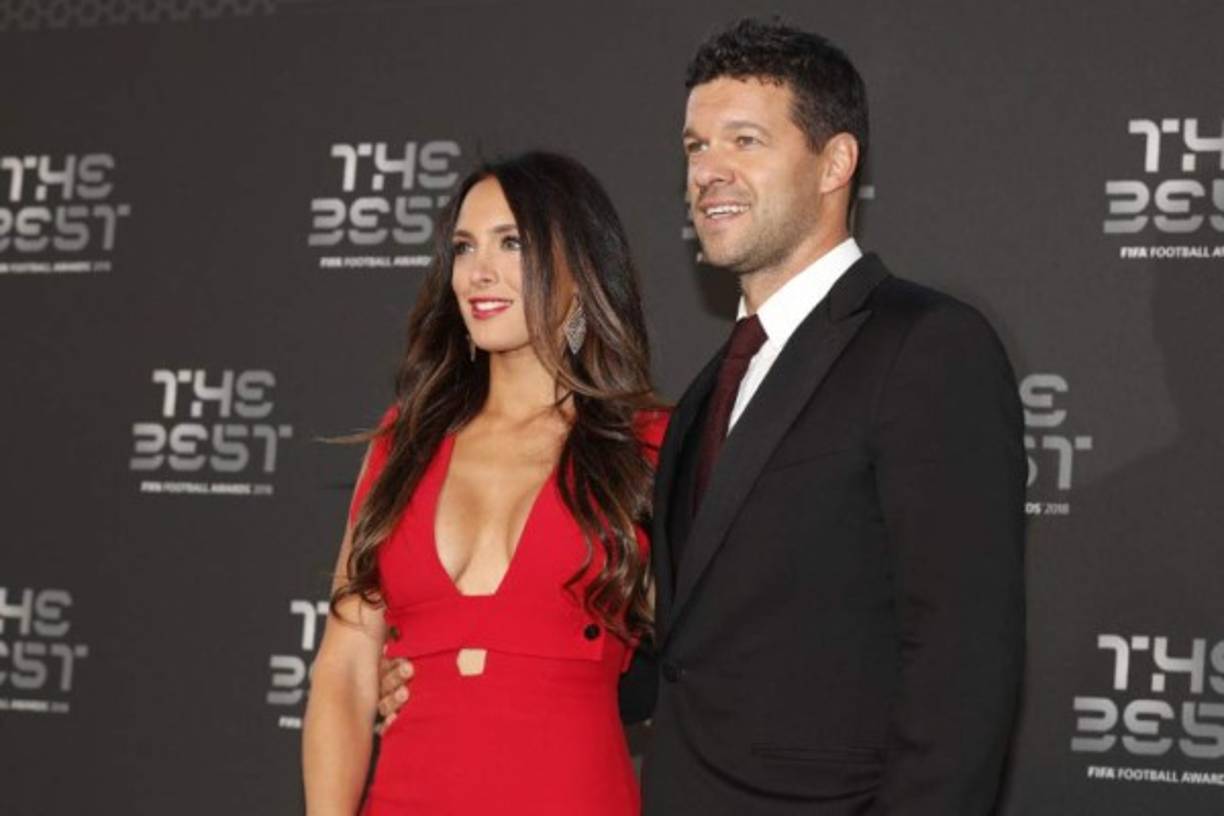 Excapitán de la selección de Alemania, Michael Ballack con su novia Natacha.