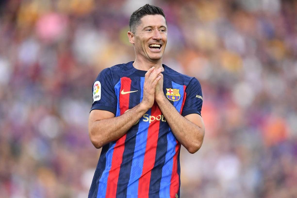 7. Robert Lewandowski (FC Barcelona) - El polaco firmó 23 goles en la Liga Española (46 puntos).
