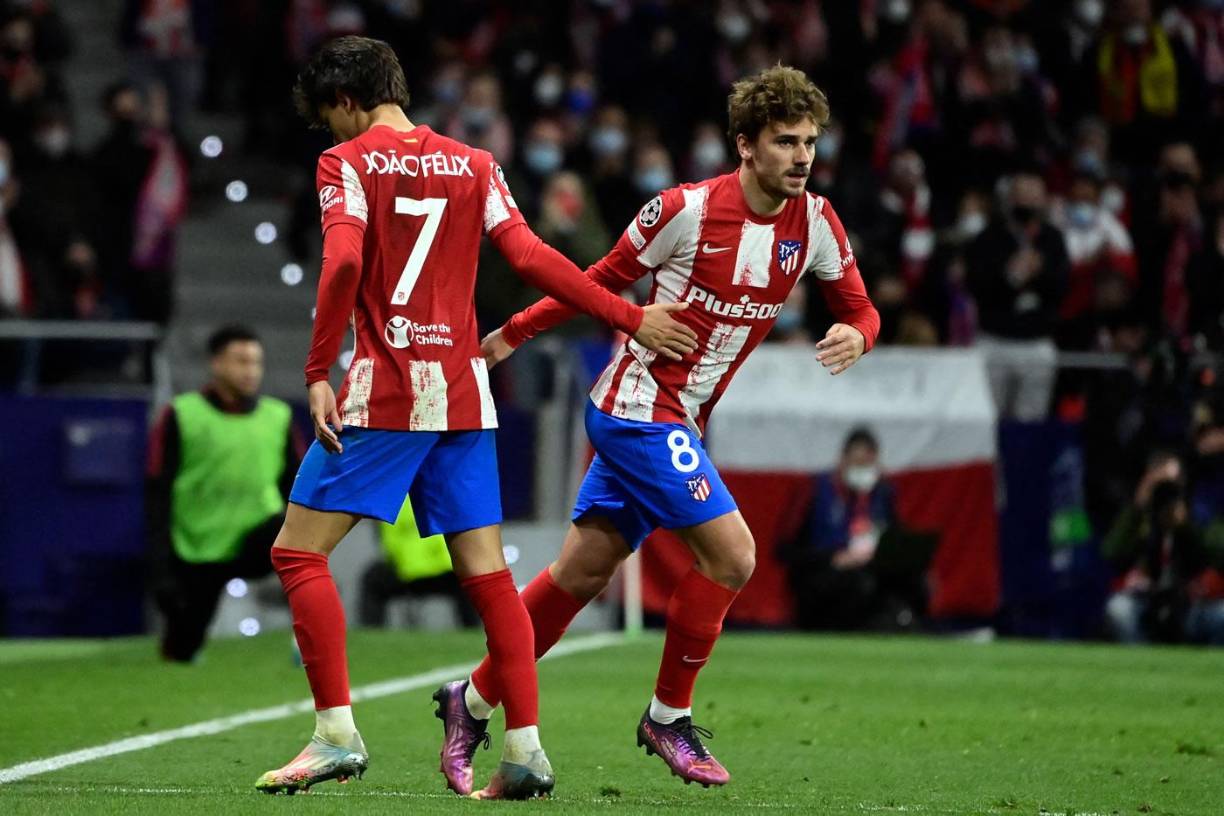 Antoine Griezmann ingresó en lugar de Joao Félix en el segundo tiempo.
