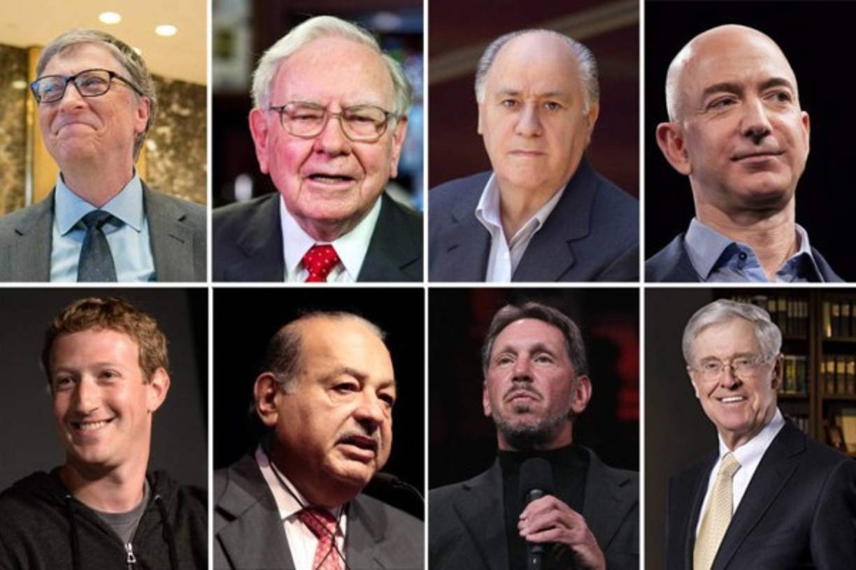 La lista de los multimillonarios de la revista Forbes sigue siendo el referente de las fortunas más grandes del mundo y la de este año tiene muy pocos cambios en los primeros puestos. La lista completa incluye a 2,043 personas y en esta ocasión te presentamos a los 10 primeros. Ellos son los más ricos del planeta.