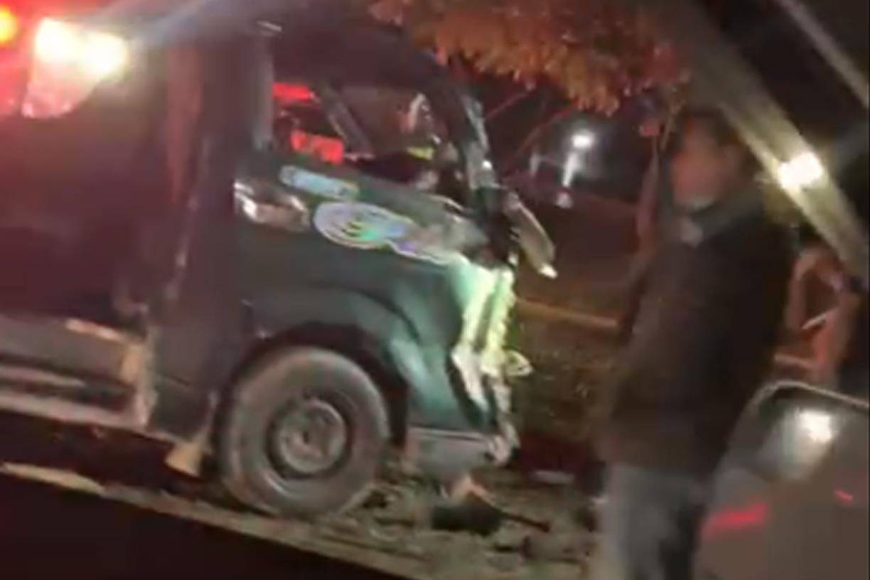 El accidentefue en las cercanías del puente de desnivel del bulevar de sur, en la trocha que va de norte a sur. 