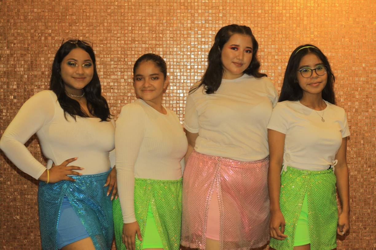 Ana García, Melany Barahona, Angie Meléndez y Lindsey Escoto