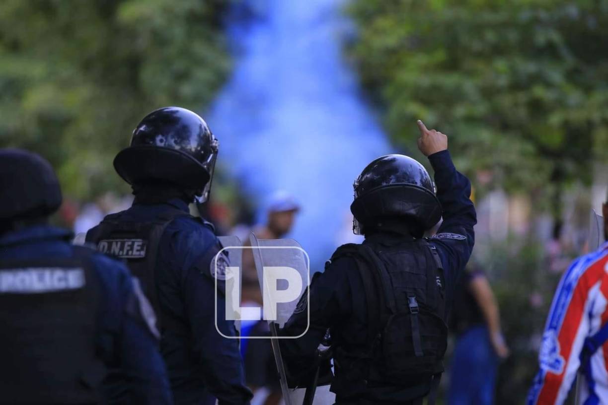 La Policía Nacional tomó el control de la situación minutos después del enfrentamiento.