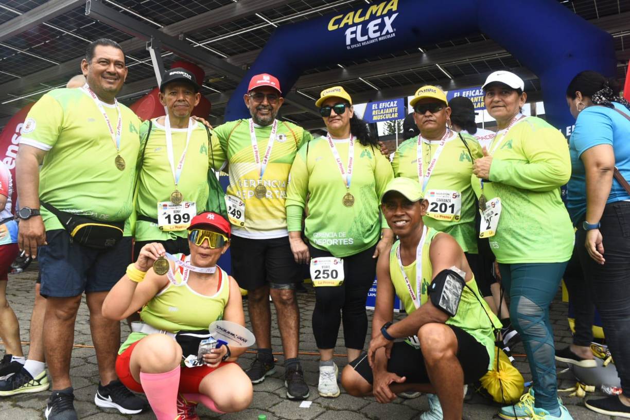 El equipo de la Gerencia de Deportes de la Municipalidad de San Pedro Sula también se hizo presente a la gesta deportiva.