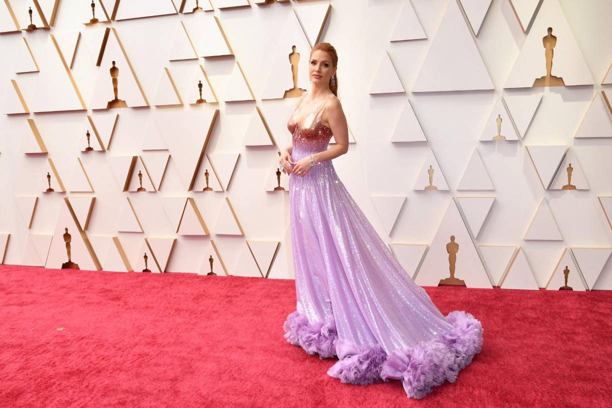 Jessica Chastain, hermosa de Gucci.