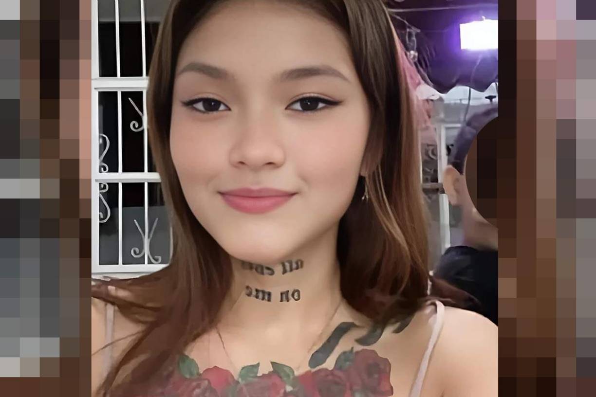  La joven tenía varios tatuajes, uno de ellos unas rosas en su pecho.