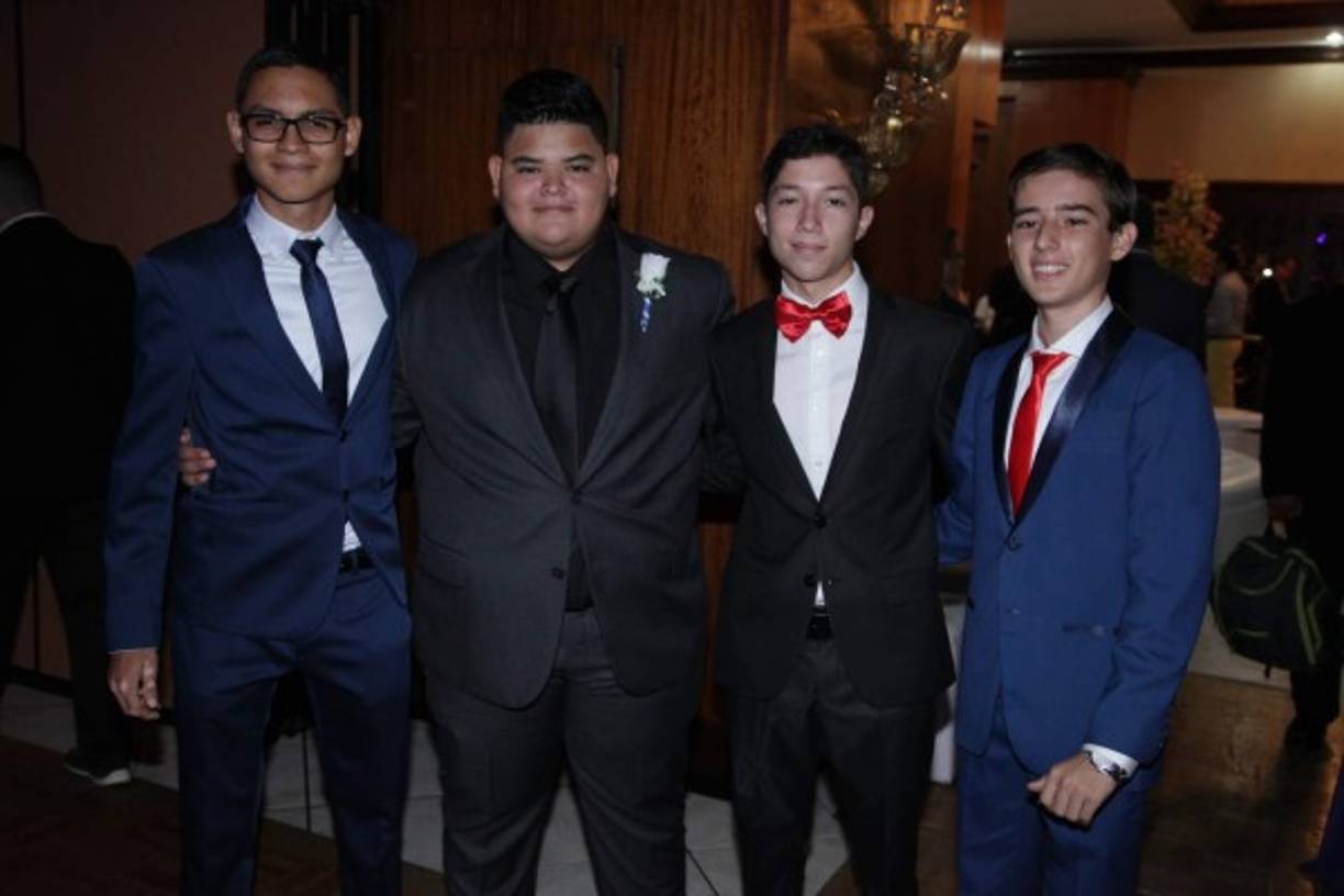 Kevin Ramírez, Dángelo Aguilar, Erick Pérez y José Arita.