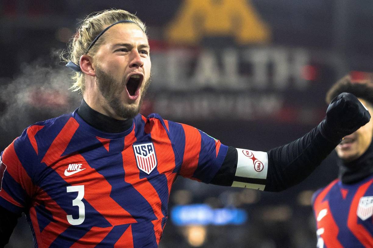 Walker Zimmerman gritando su gol que significó el 2-0 ante Honduras.