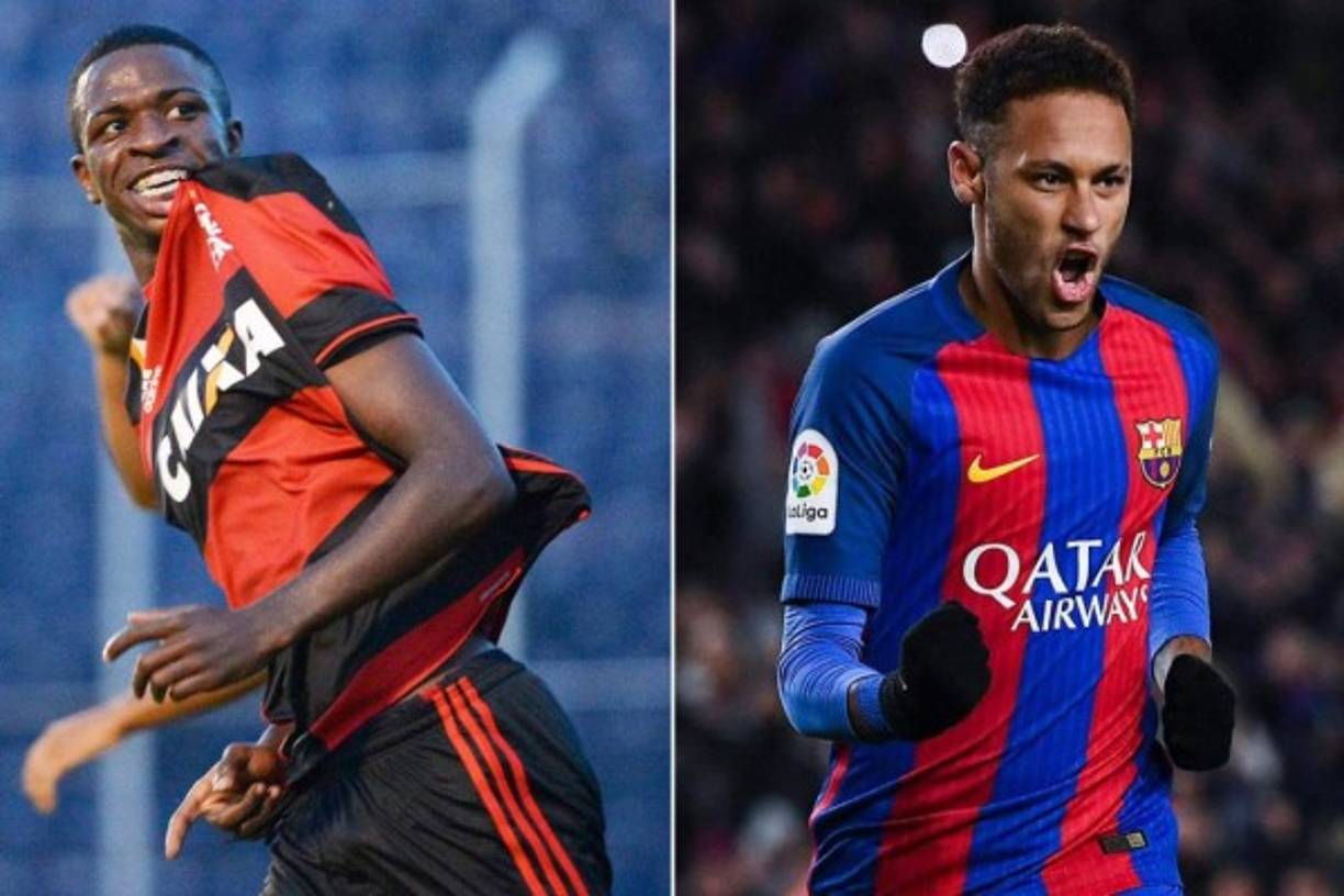El Barça ha necesitado un delantero para dar descanso a los miembros de la MSN en los que Luis Enrique ha tenido como único recurso a Paco Alcácer, algo que hace tiempo que los pesos pesados quieren solucionar. La primera medida a tomar en cuenta es la salida de Alcácer, ya sea en forma de venta o de cesión. La propuesta para sustituirlo ha llegado desde el entorno de Neymar, según Diario Gol. Vinicius Jr, del Flamengo, es el nombre que el crack brasileño ha puesto sobre la mesa. El delantero carioca no vendría a ser titular, pero sí a crecer. Aceptaría el rol de suplente y no se descarta que en un futuro cercano Messi retrase su posición al centro del campo para formar una delantera formada por Suárez, Neymar y Vinicius Jr.