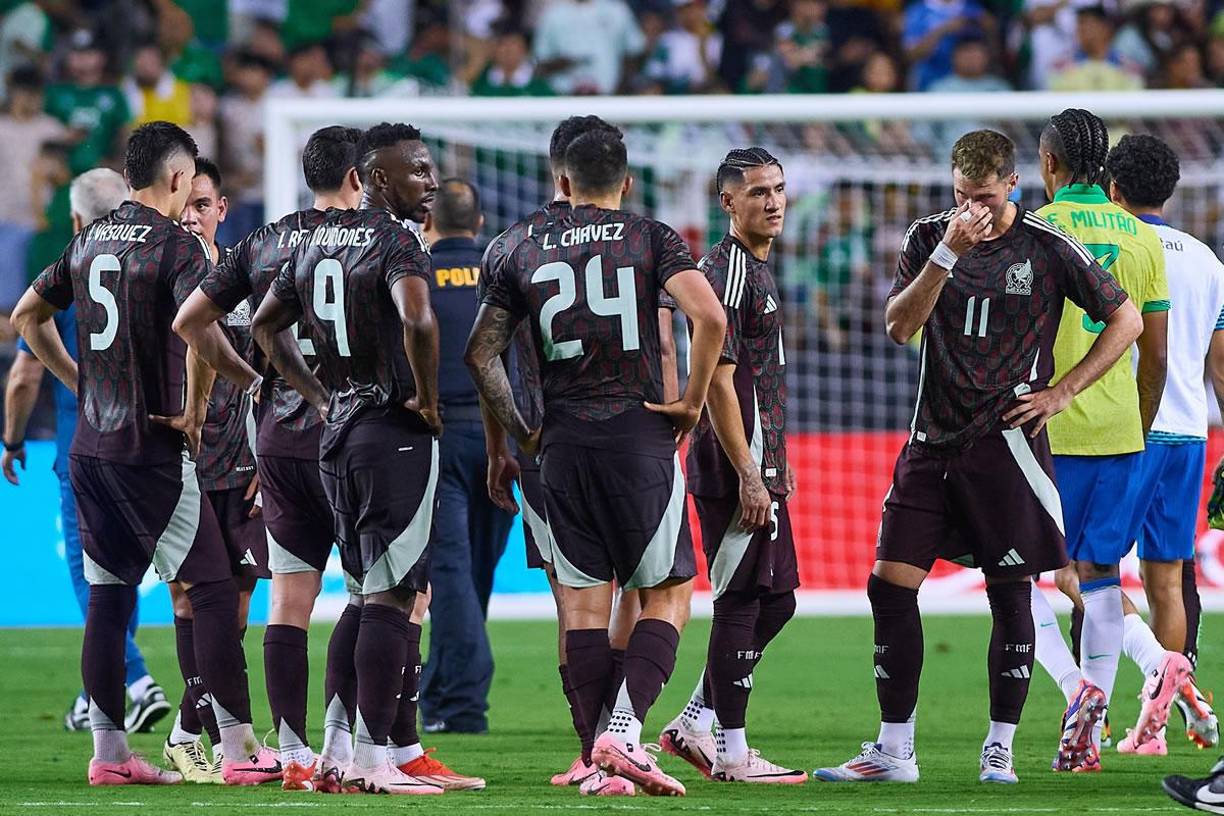 La tristeza y decepción era evidente en el rostro de los jugadores de México.