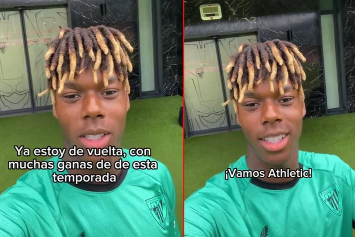 ”Me siento a tope. Ya estoy de vuelta con muchas ganas de empezar esta temporada. ¡Vamos Athletic!”, expresó Nico Williams tras volver a los entrenamientos del club. Barcelona estaba dispuesto a pagar su cláusula de 60 millones de euros, pero el jugador ha decidido con el corazón.