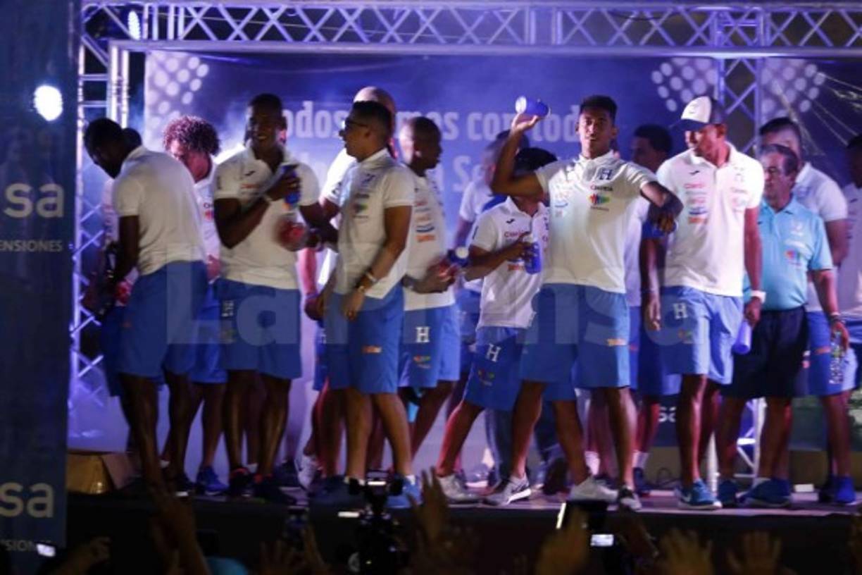 Los jugadores se nutrieron del cariño de la gente y pudieron palpar lo que el partido de este viernes significa para los hondureños.