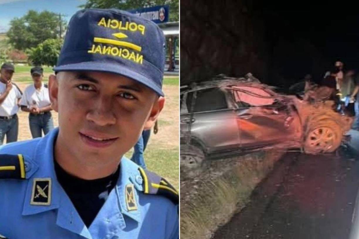 Un brutal accidente apagó la vida del subinspector policial, César Eduardo Villatoro. 