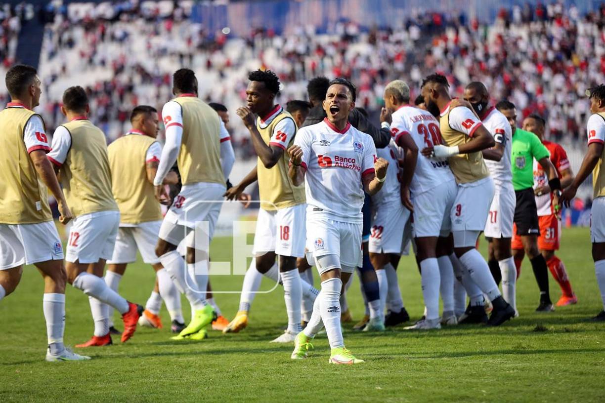 El grito de Edwin Rodríguez para celebrar el gol de Jamir Maldonado.