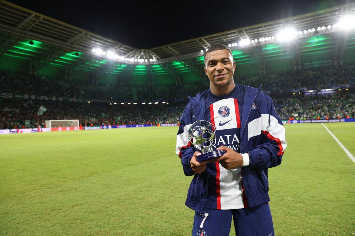Kylian Mbappé fue elegido por la UEFA como el MVP del partido ante Maccabi Haifa.
