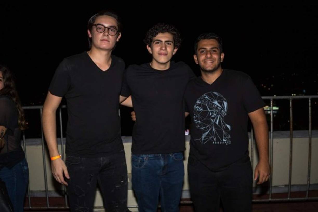 Juan Pablo Egas, Gian Membreño y Tony Faraj.