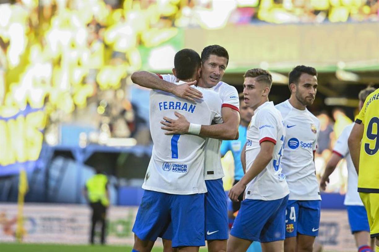 El Barça contrarrestó el gol de Baena con un tiro en el área de Ferran Torres, que apenas acababa de entrar al campo por Oriol Romeu (67).