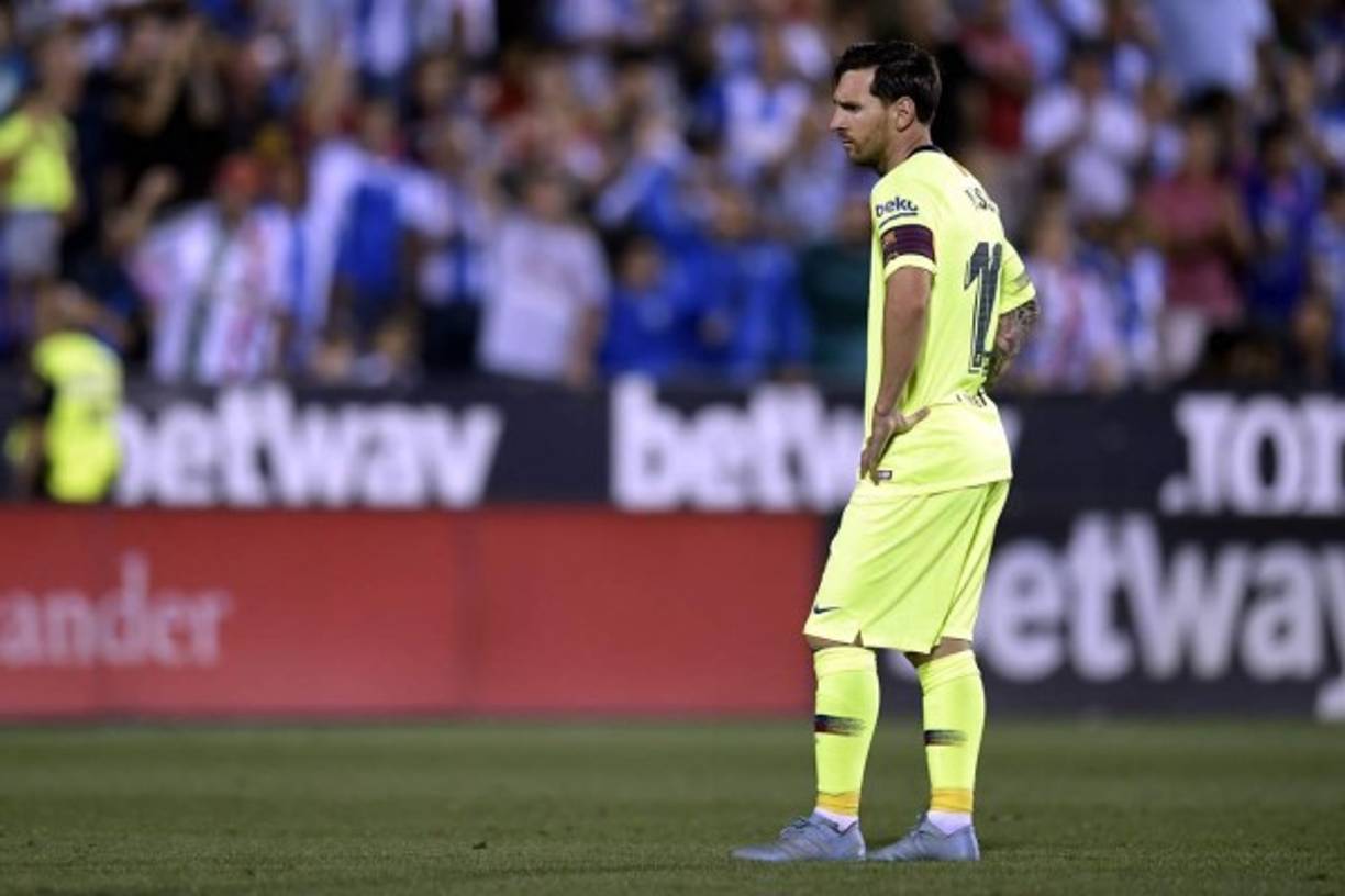 Messi no pudo cambiar la historia del partido y el Barcelona terminó perdiendo en Leganés.