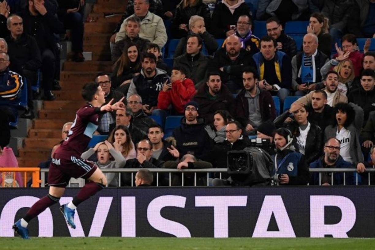 Santi Mina marcó el empate 2-2 del Celta y amargó al Real Madrid.