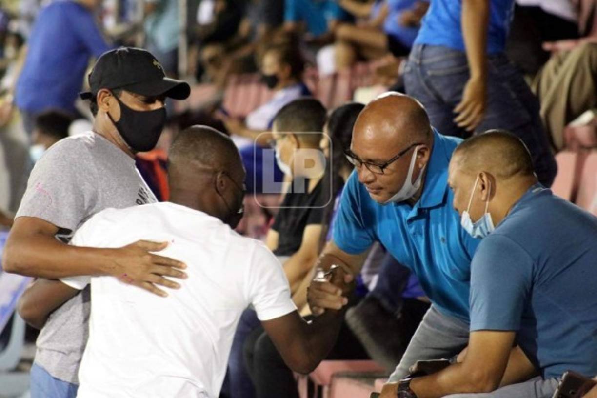 Varios exfutbolistas de la Liga Nacional se reencontraron en el duelo Victoria-Motagua. Adalid Puerto, Milton 'Tyson' Núñez, Ramón Romero y Marvin Geovany Henríquez.