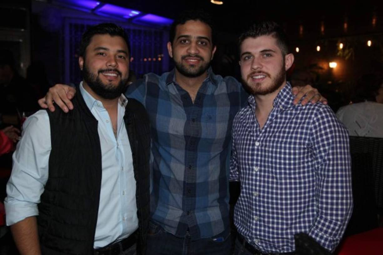 René Barahona, Fuad Abufele y Sebas Handal.