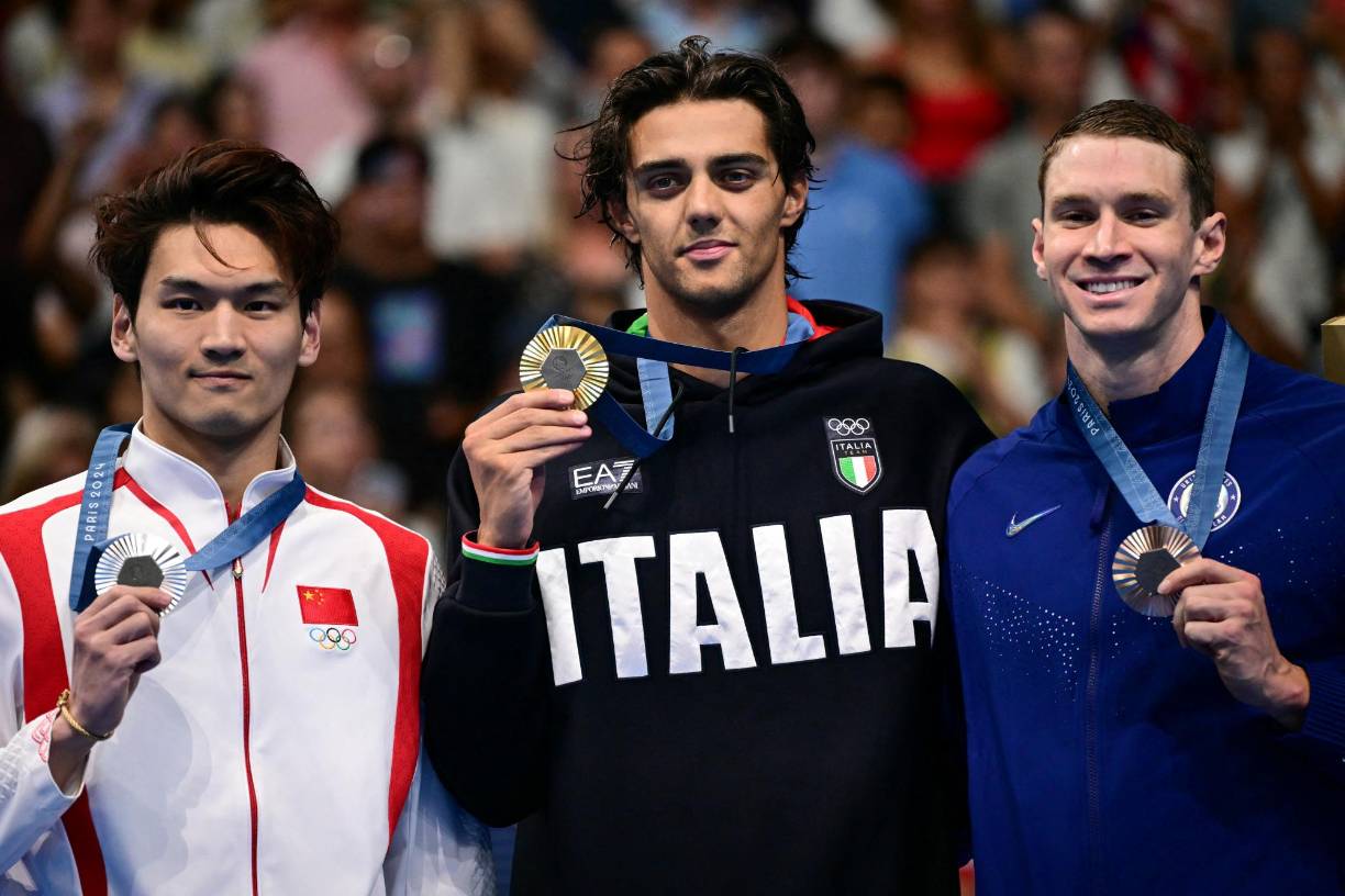 Thomas Ceccon ganó el pasado lunes la final de los 100 metros espalda de los Juegos Olímpicos de París.