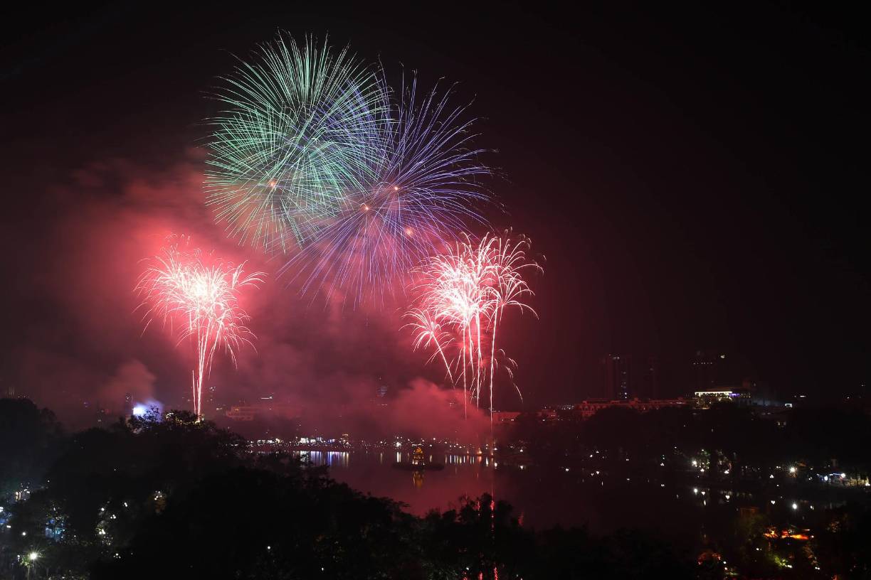 Vietnam también celebró el Año Nuevo.
