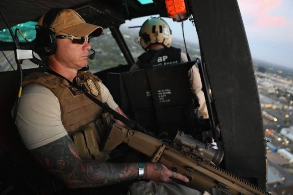 Los patrullajes aéreos son más frencuentes en la frontera ante el incremento de indocumentados que han logrado ingresar en el último año a ese país.