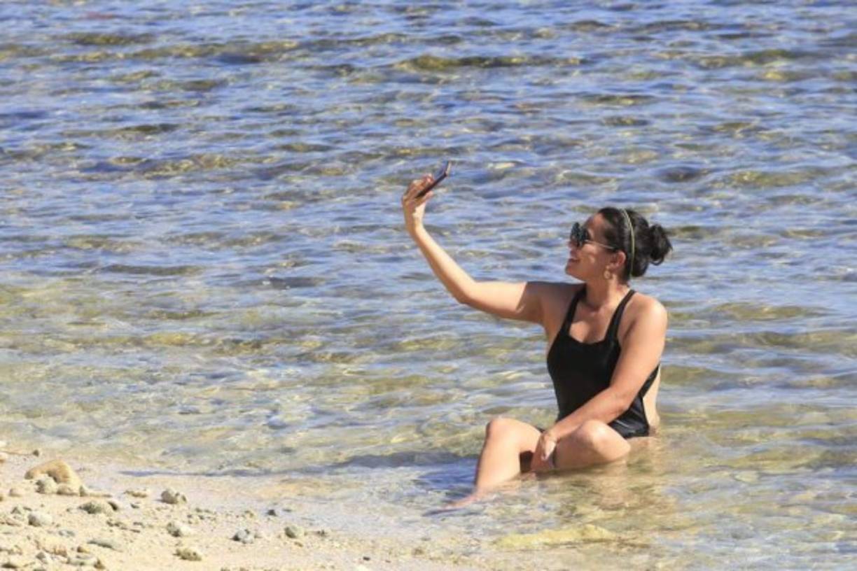 Las aguas cristalinas hacen que las selfies luzcan espectaculares.