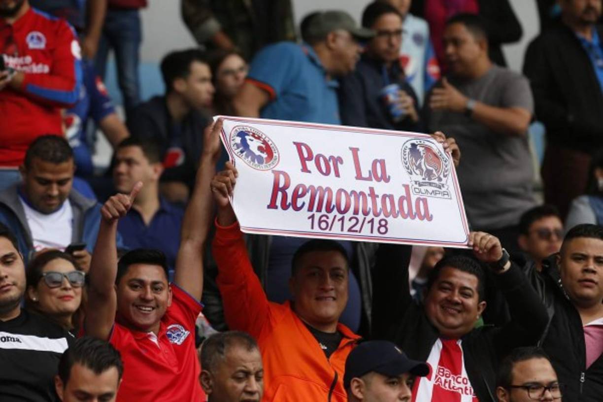 Los aficionados olimpistan creen en la remontada.