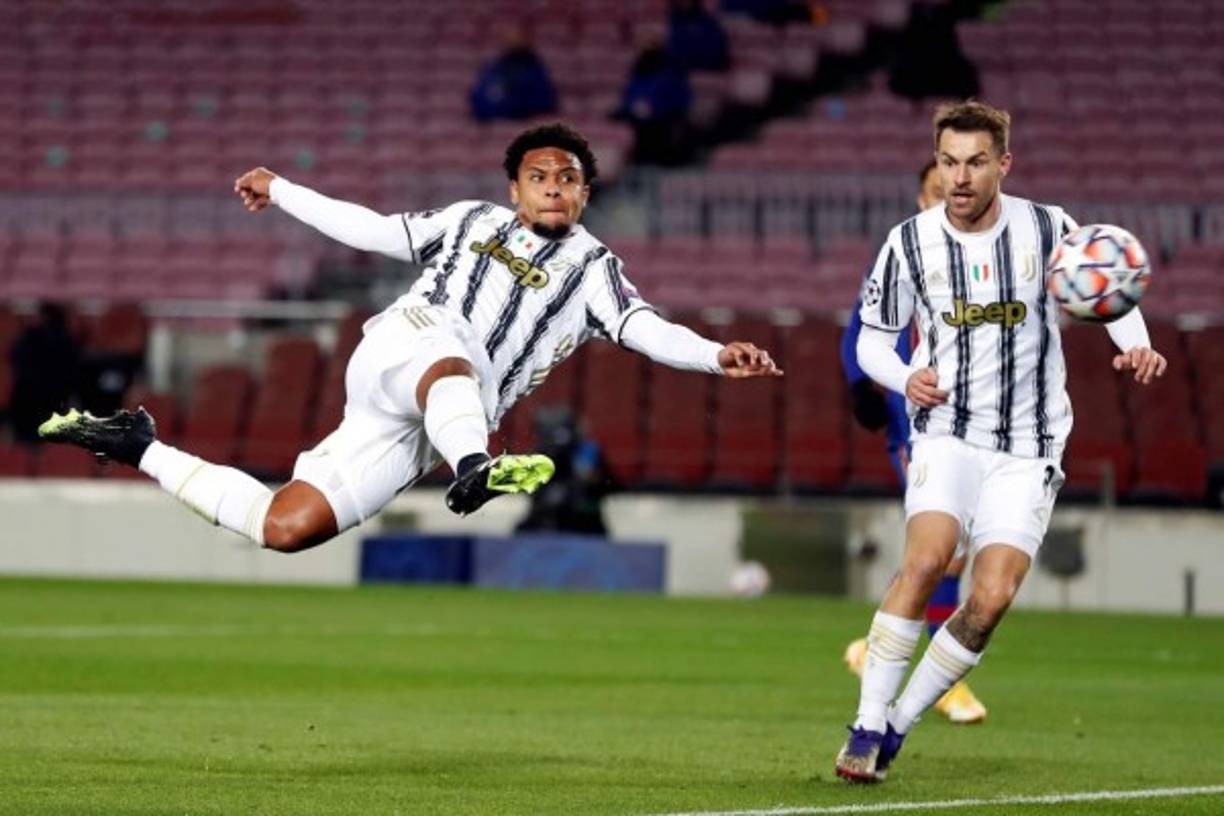 El disparo de volea del estadounidense Weston McKennie para marcar un golazo y el 0-2 de la Juventus.