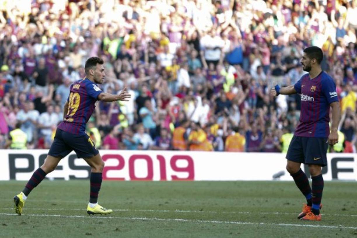 Munir en el min 83 anotó el gol del empate para Barcelona.