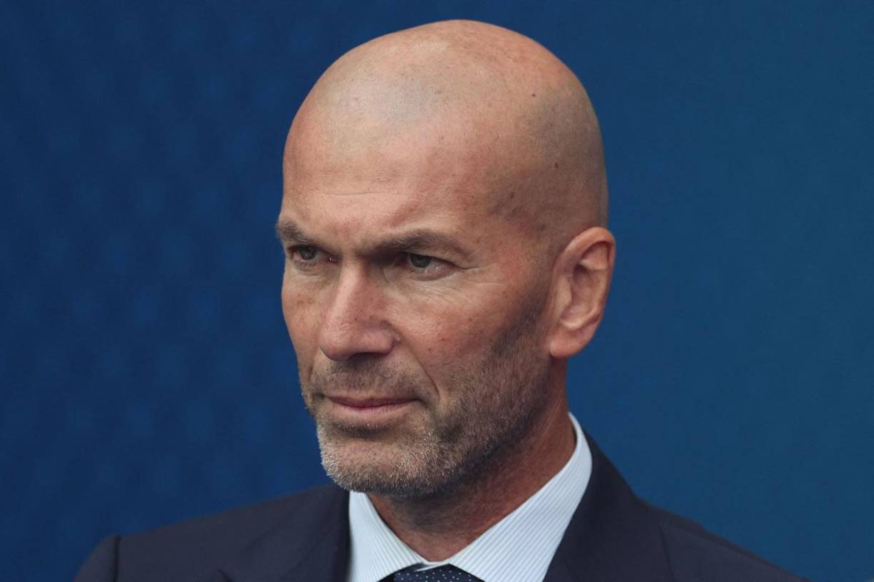 Zinedine Zidane, el entrenador de las tres Champions consecutivas con el Real Madrid, no podía perderse la final.
