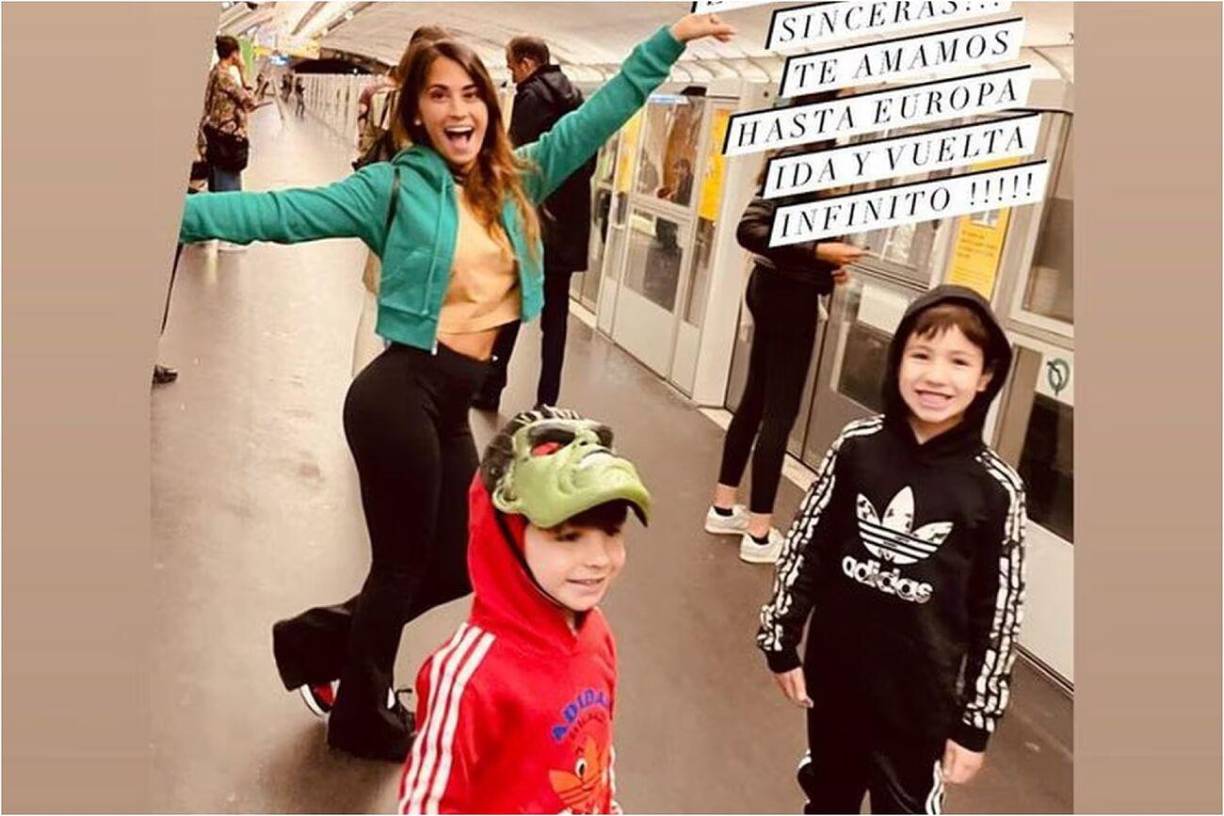 Enmedio de su festejo y ante la ausencia de Messi, Antonella Rocuzzo le envió un mensaje.