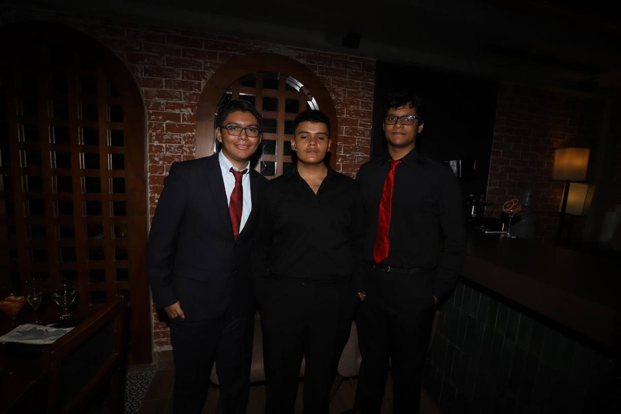 William Lemus, Henry Escalante y Christopher Martínez