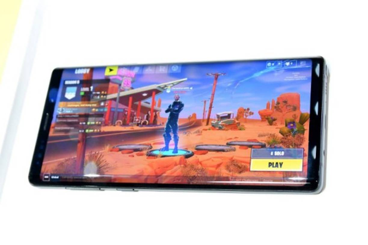 BROOKLYN, NY - AUGUST 09: A Samsung Galaxy Note9 on display during Samsung Unpacked New York City at Barclays Center on August 9, 2018 in Brooklyn City. Mike Coppola/Getty Images for Samsung/AFP