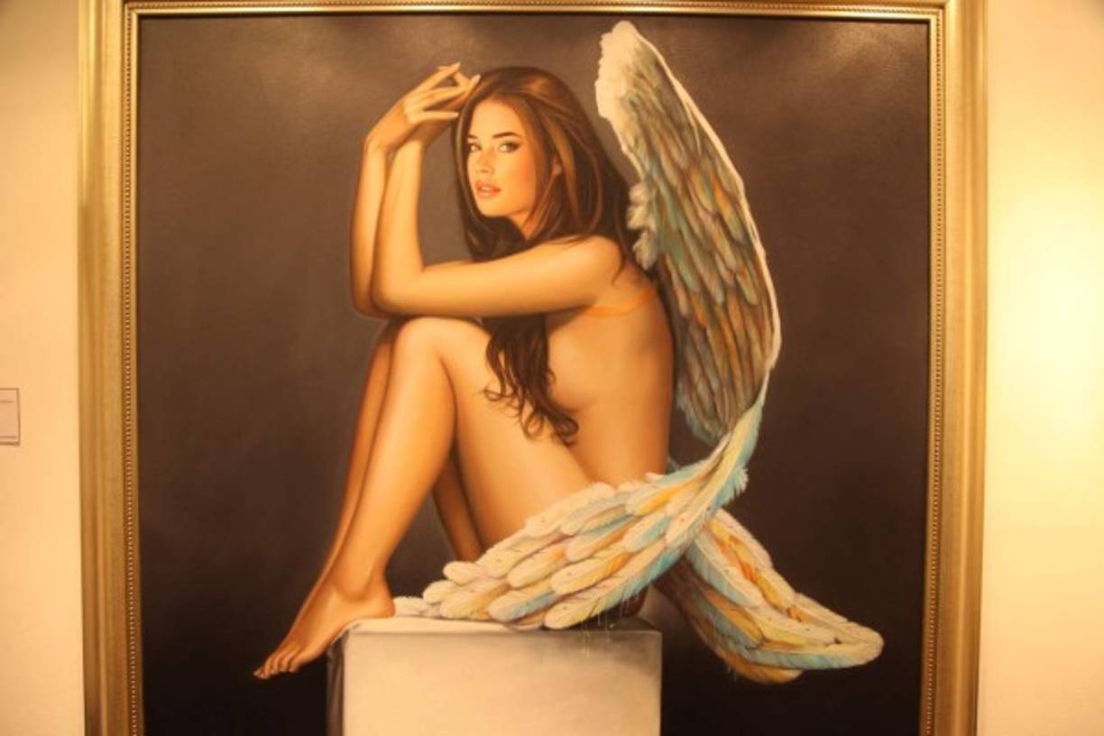 ÁNGEL. Óleo del retrarista Andrés Pacheco.