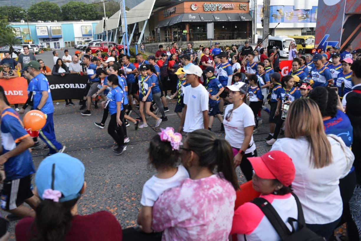 Momento en el que comenzaba la ruta de los 5 kilómetros. 